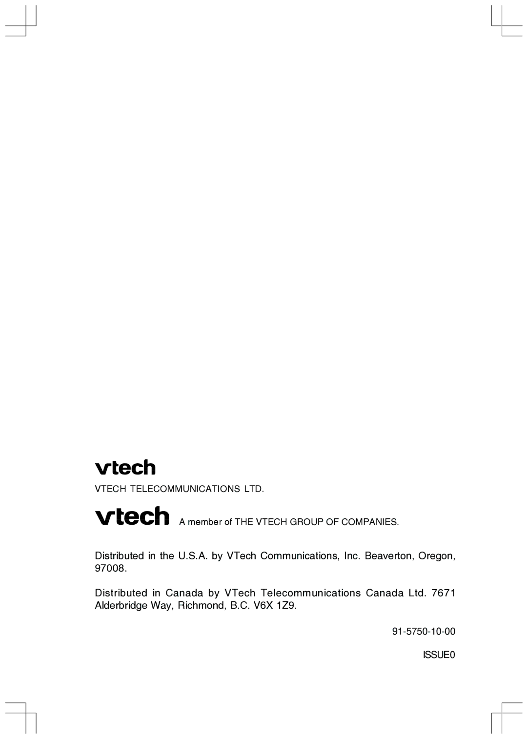 VTech ev 2653 manual ISSUE0 