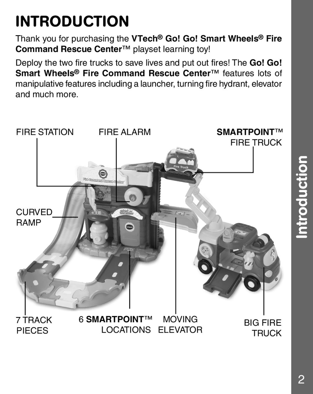 VTech fire command rescue center user manual Introduction 