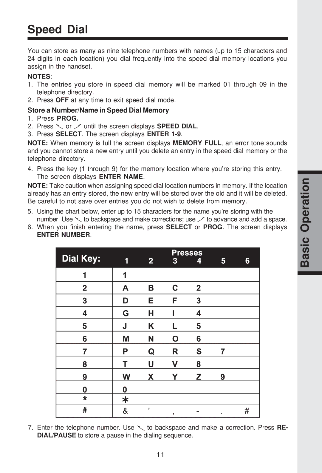 VTech GZ 2339 important safety instructions Store a Number/Name in Speed Dial Memory 