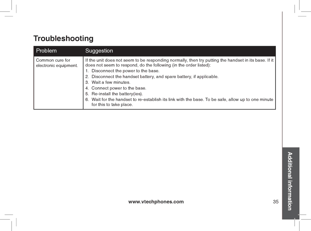 VTech gz2335, gz2338 user manual For this to take place 