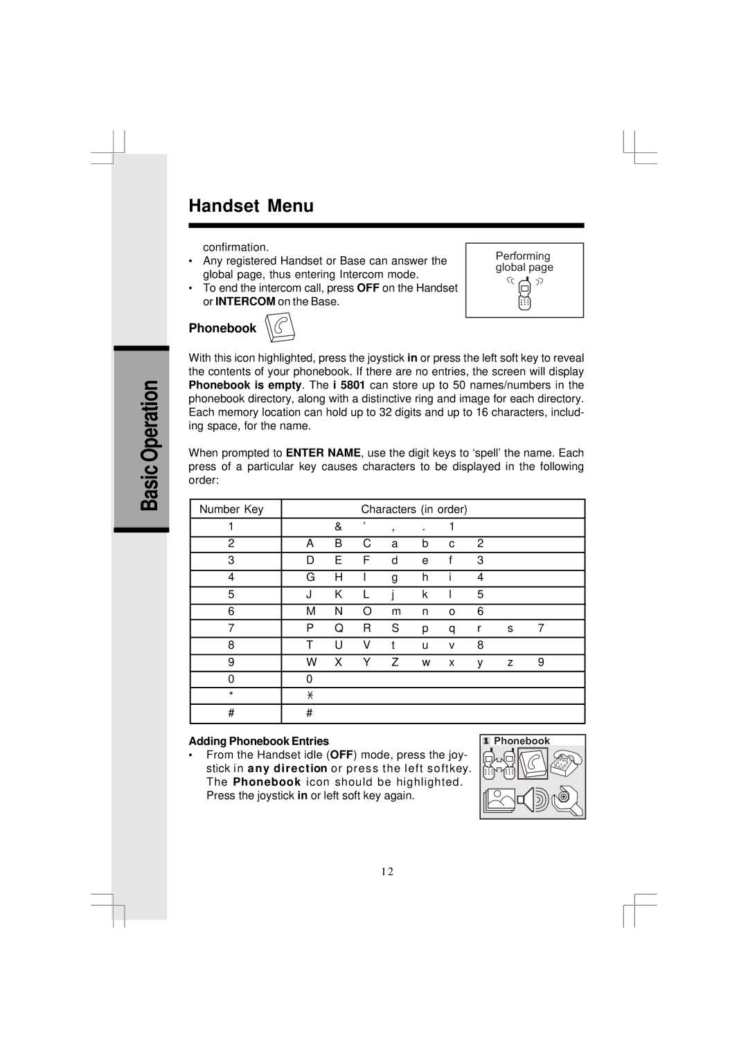 VTech i 5881 user manual Adding Phonebook Entries 