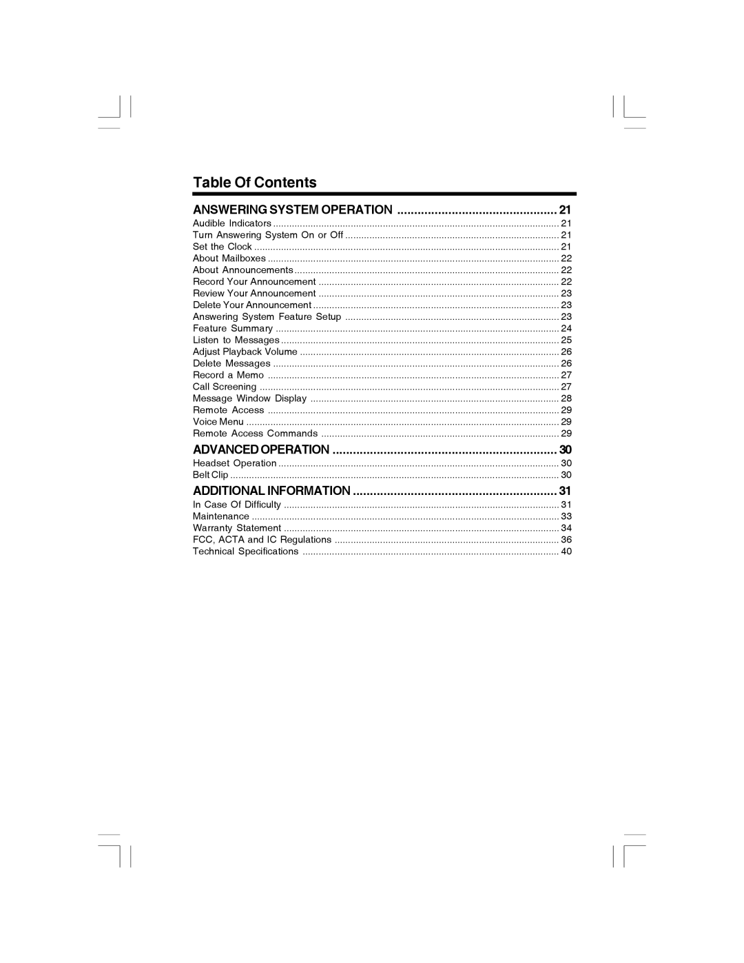 VTech i 6773 manual Advanced Operation 