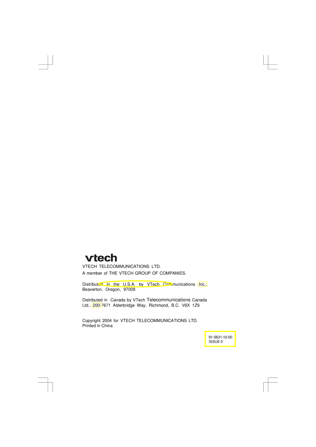 VTech I5867, I5866 user manual Issue 