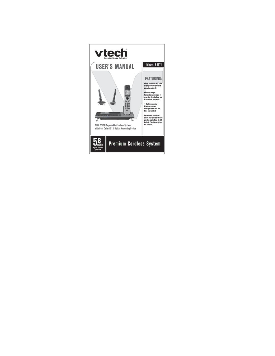 VTech i5871 manual 