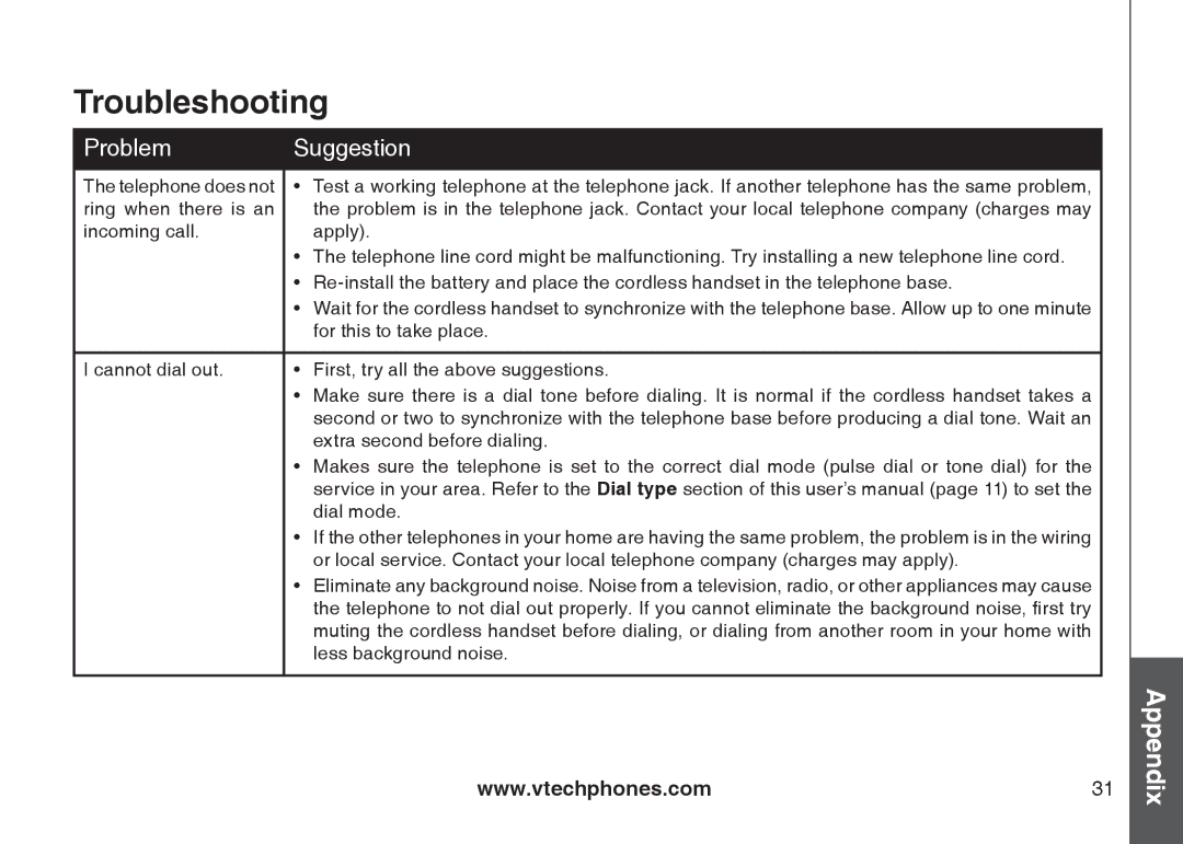 VTech I6717 important safety instructions For this to take place 