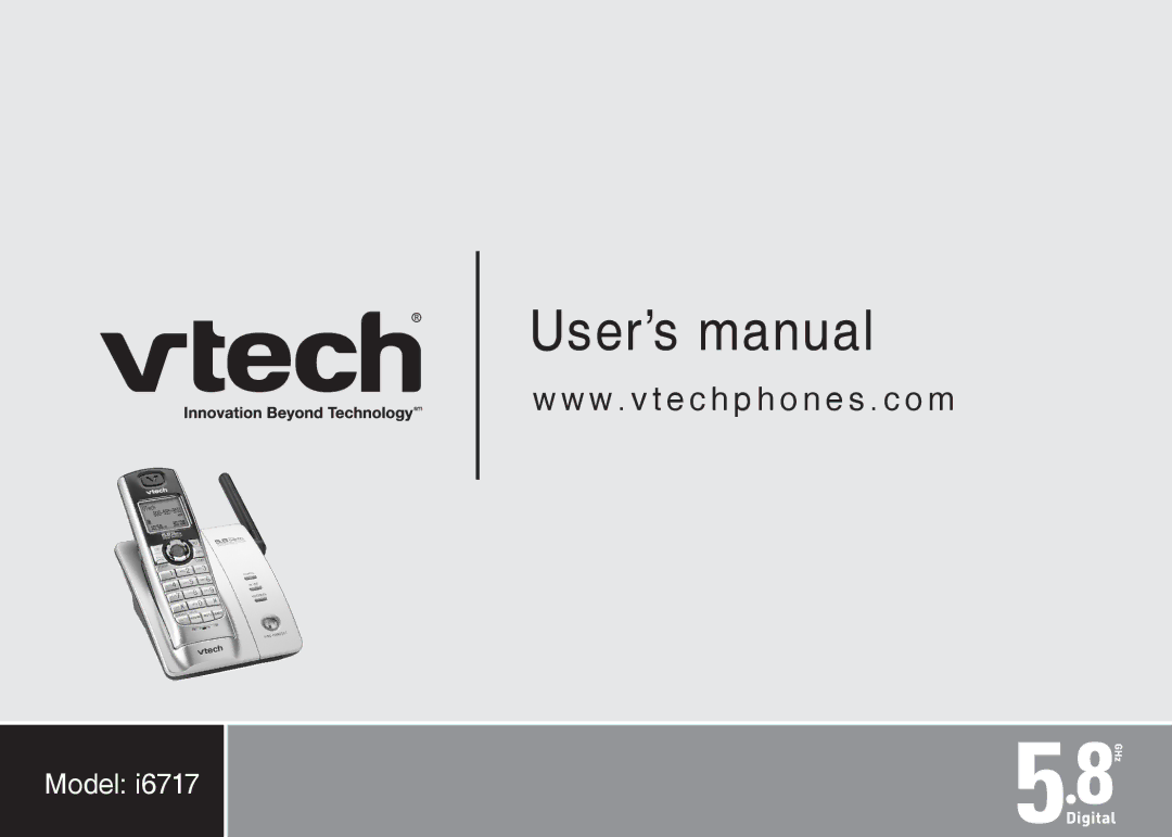 VTech I6717 important safety instructions User’s manual 