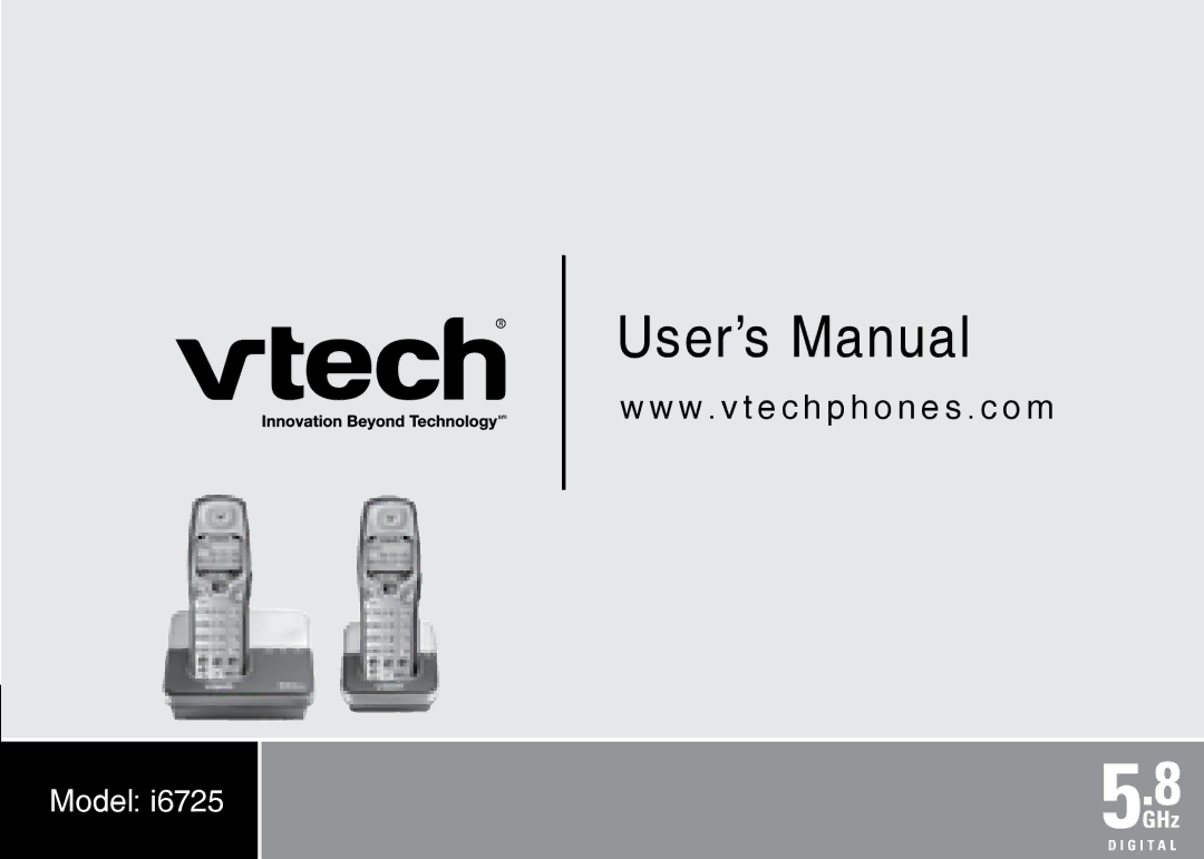 VTech I6725 manual User’s Manual 