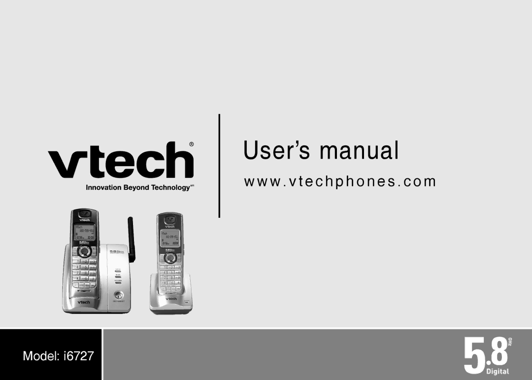 VTech I6727 user manual User’s manual 