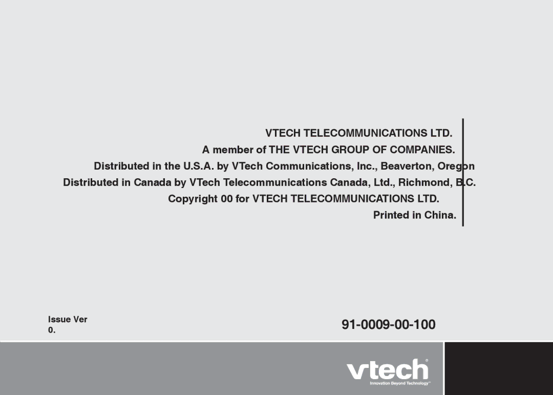 VTech I6727 user manual 91-000923-020-100 