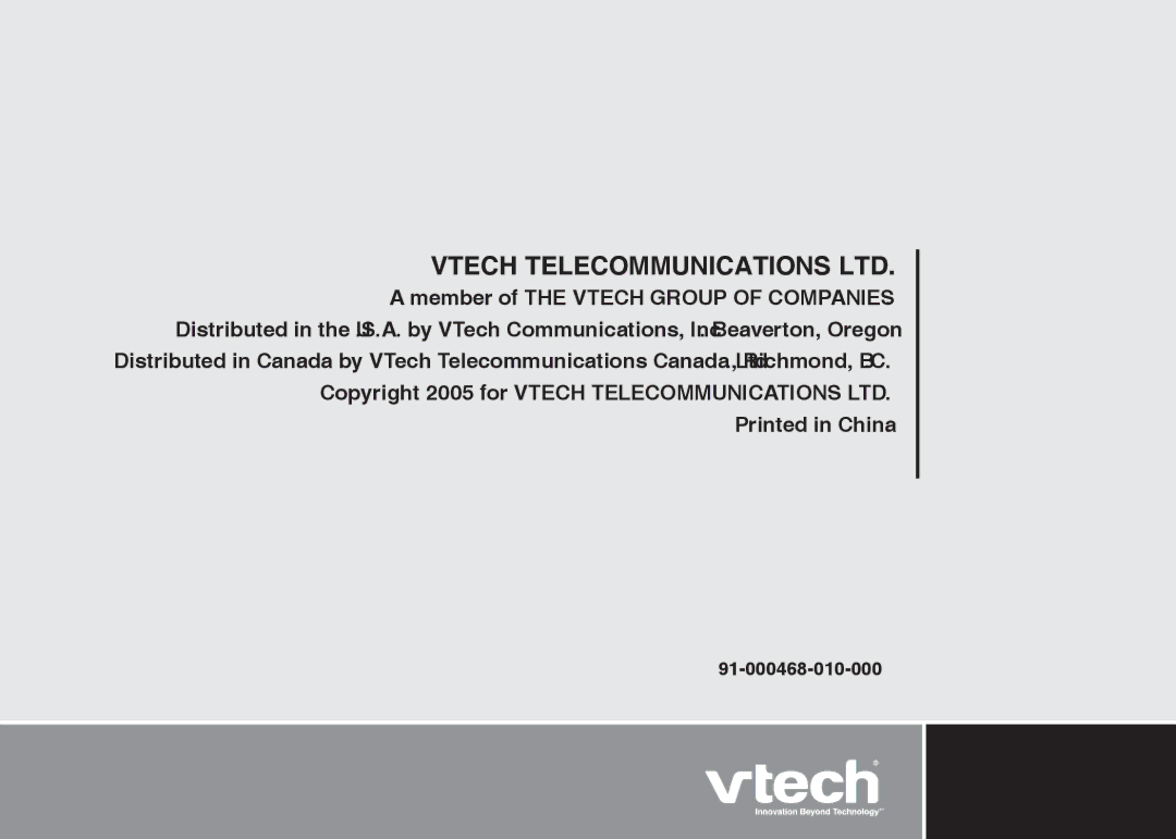 VTech i6775 user manual 91-000468-010-000 