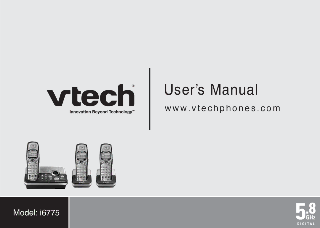 VTech i6775 user manual User’s Manual 