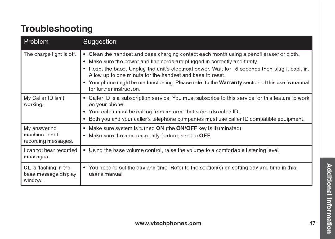 VTech i6775 user manual For further instruction 