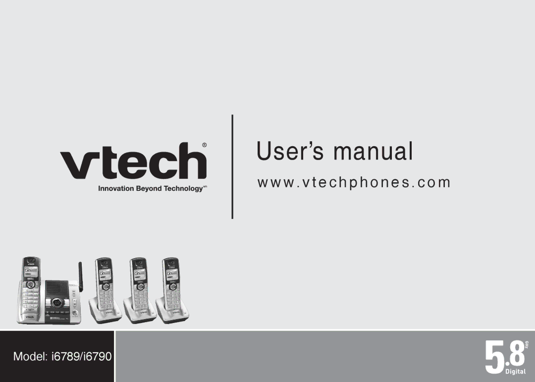 VTech i6789, i6790 important safety instructions User’s manual 