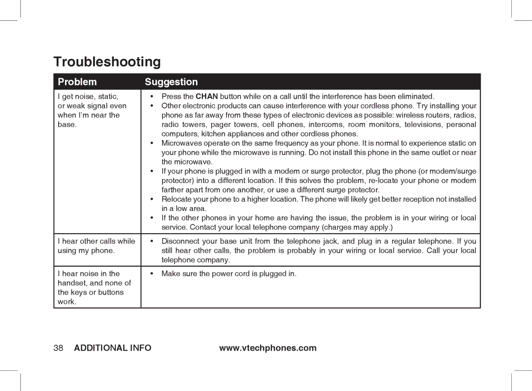 VTech Ia5854 manual When I’m near 