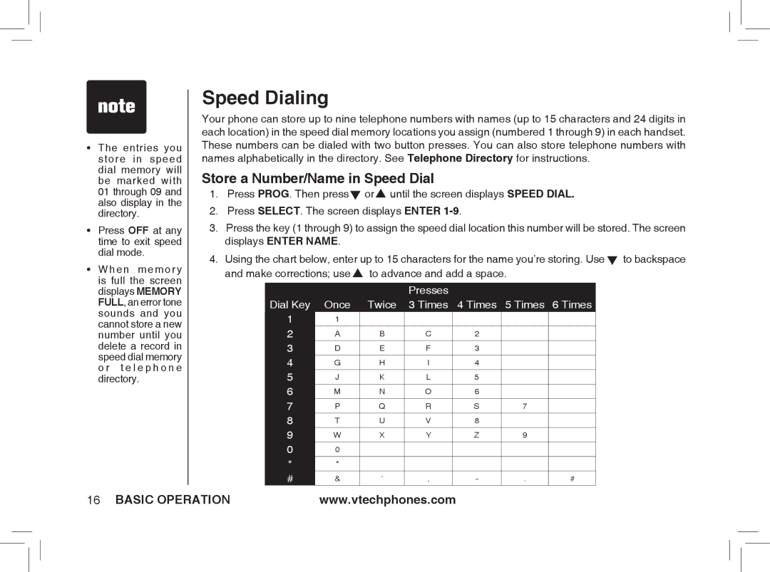 VTech ia5874, ia5876, ia5877 user manual Speed Dialing, Store a Number/Name in Speed Dial 