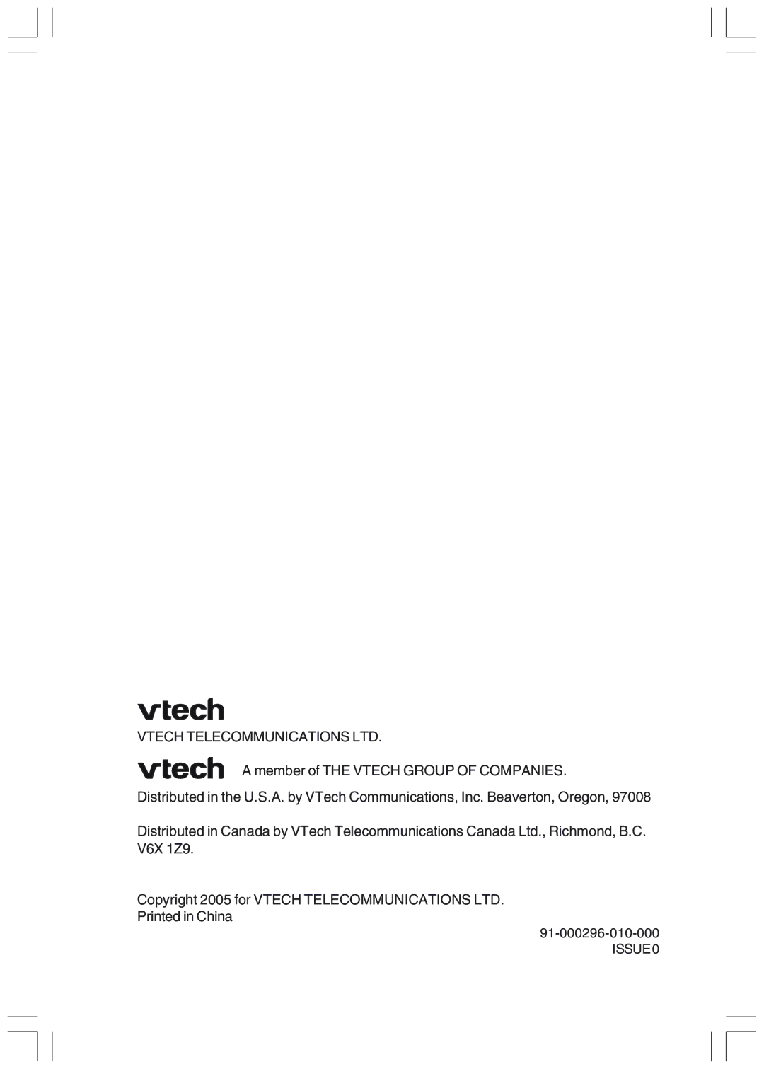 VTech IP 811 manual ISSUE0 