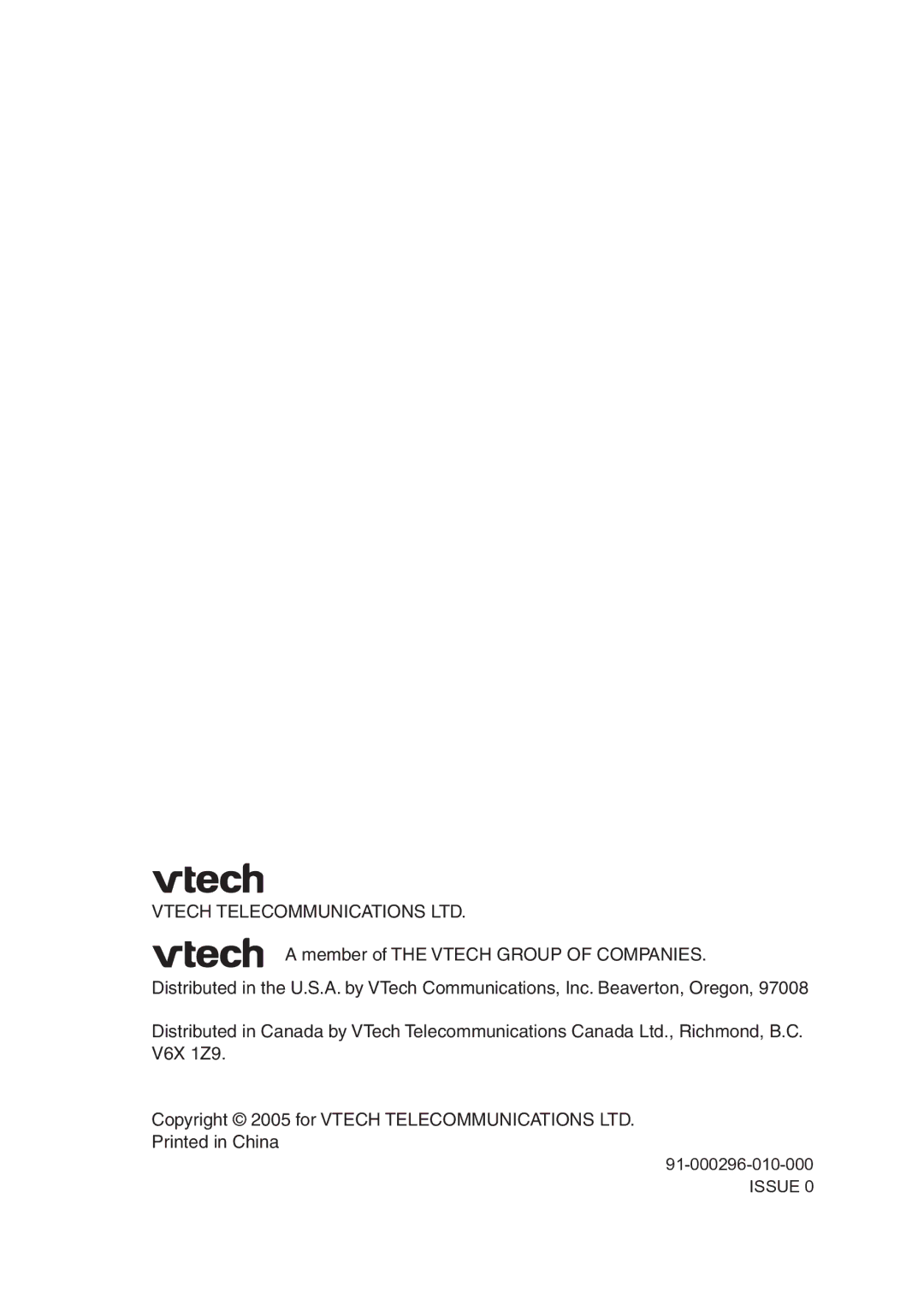 VTech IP811 user manual Issue 