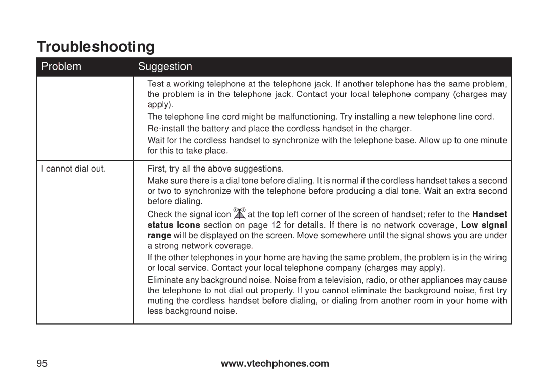 VTech IP8300 user manual Before dialing Check the signal icon, Strong network coverage, Less background noise 