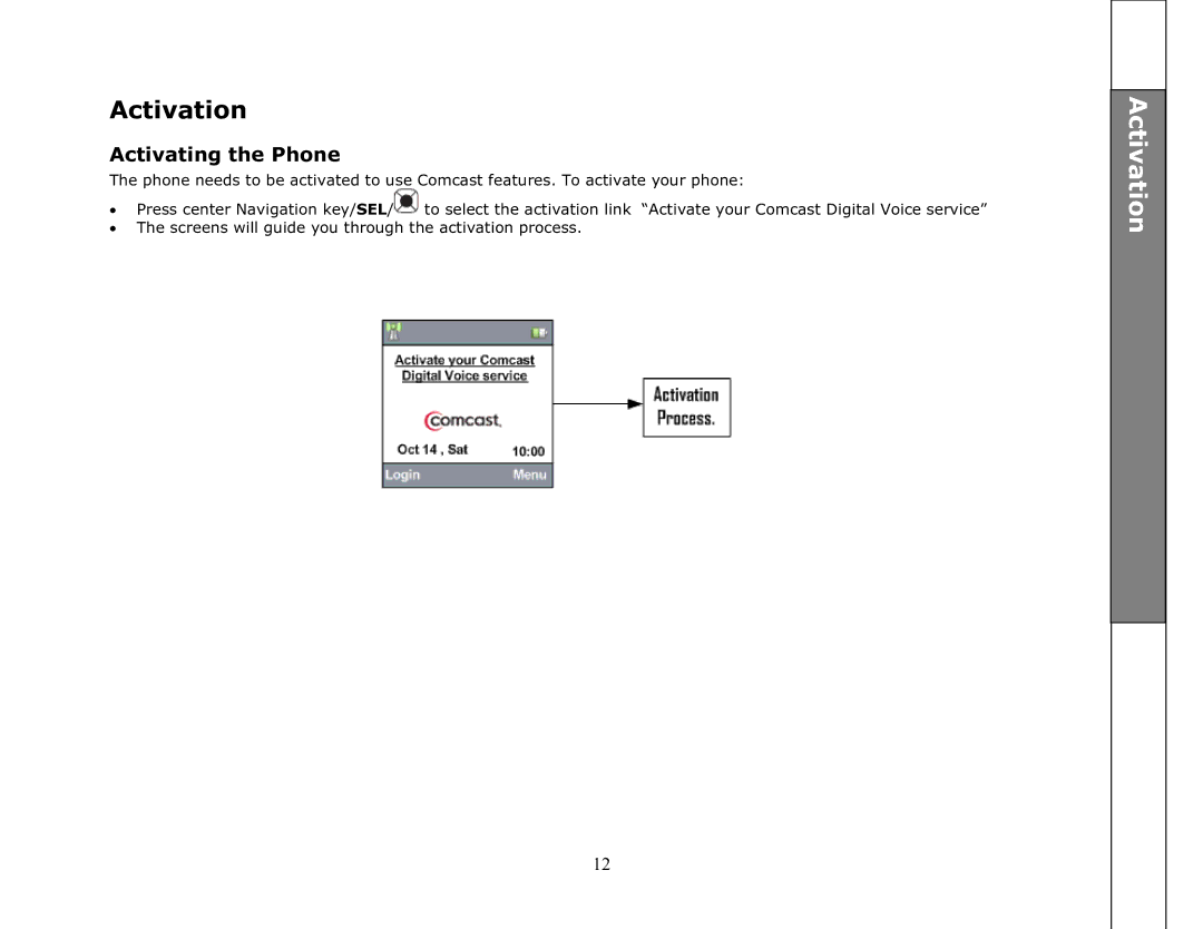 VTech ip8301 manual Activation 