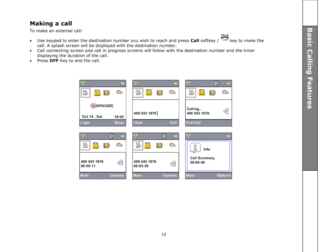 VTech ip8301 manual Making a call 