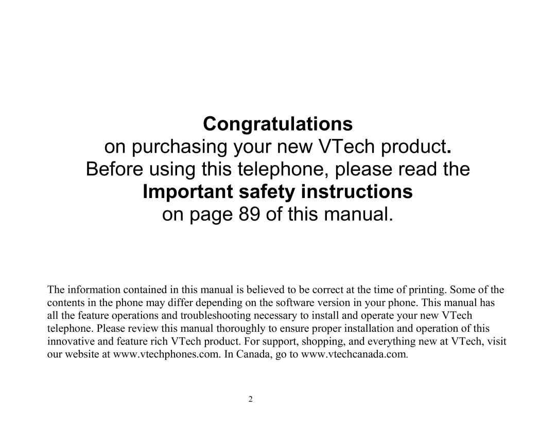 VTech ip8301 manual 