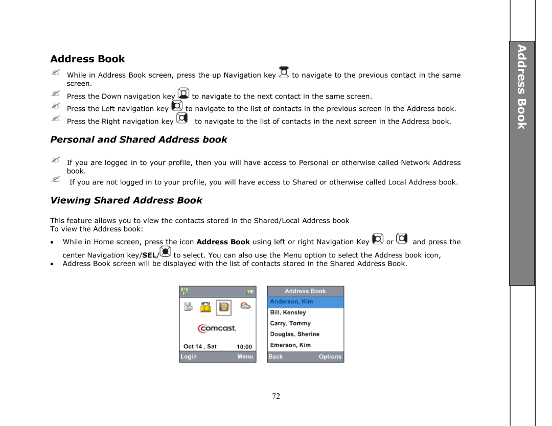 VTech ip8301 manual Personal and Shared Address book, Viewing Shared Address Book 