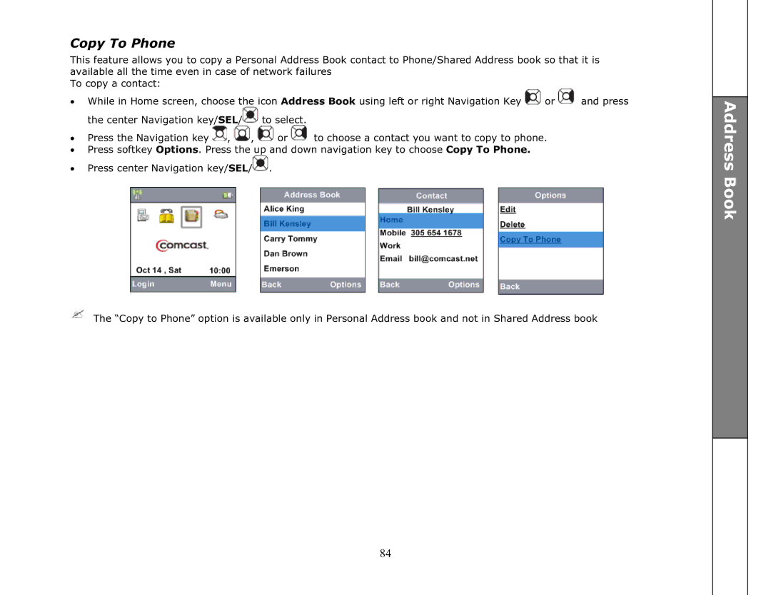 VTech ip8301 manual Copy To Phone 