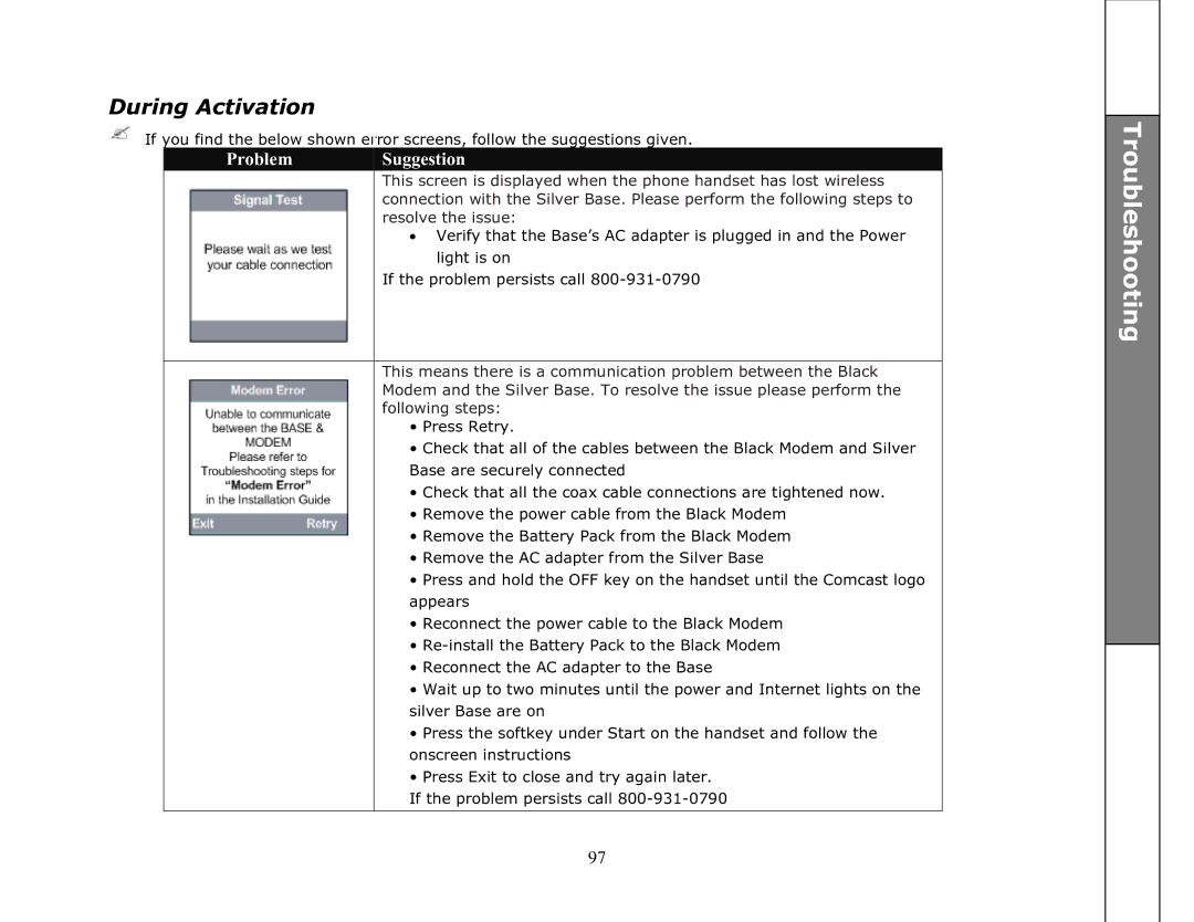 VTech ip8301 manual During Activation 