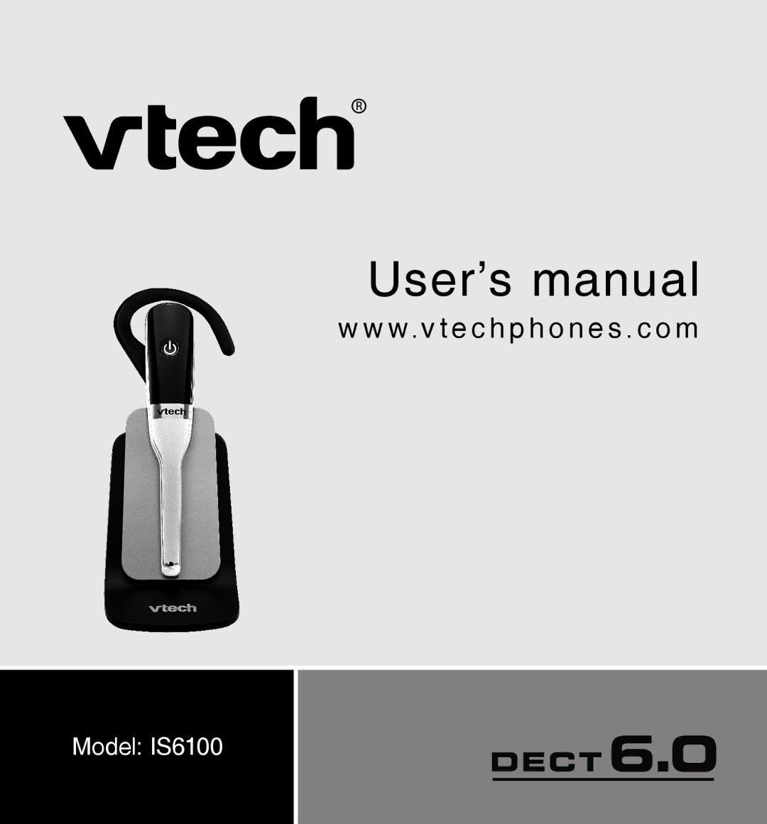 VTech IS6100 user manual User’s manual 