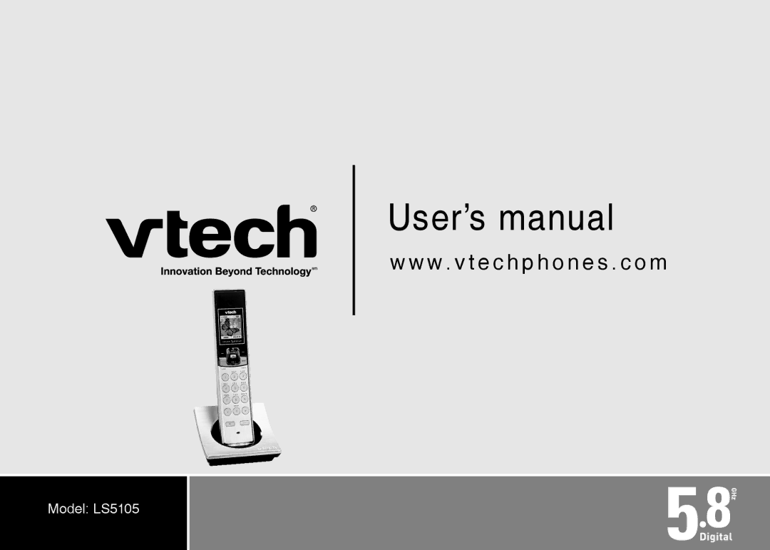 VTech LS5105 important safety instructions User’s manual 