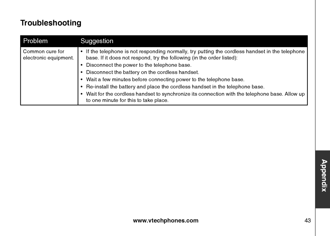 VTech LS6117-12, LS6117-19, LS6117-15 user manual To one minute for this to take place 