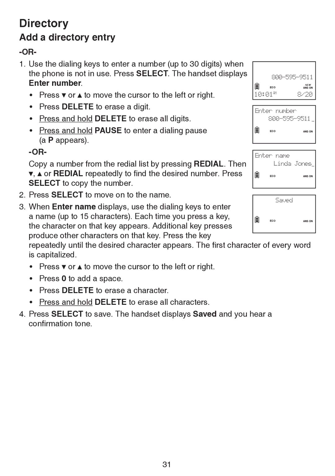 VTech LS6195-17, LS6195-15, LS6195-16, LS6195-13 user manual Enter number 