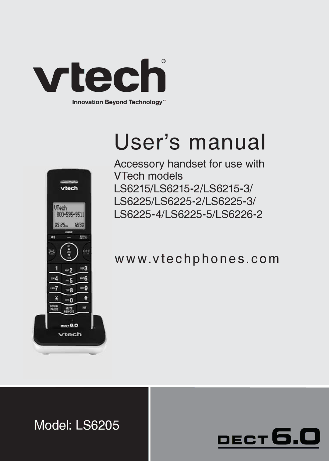 VTech LS6205 user manual User’s manual 