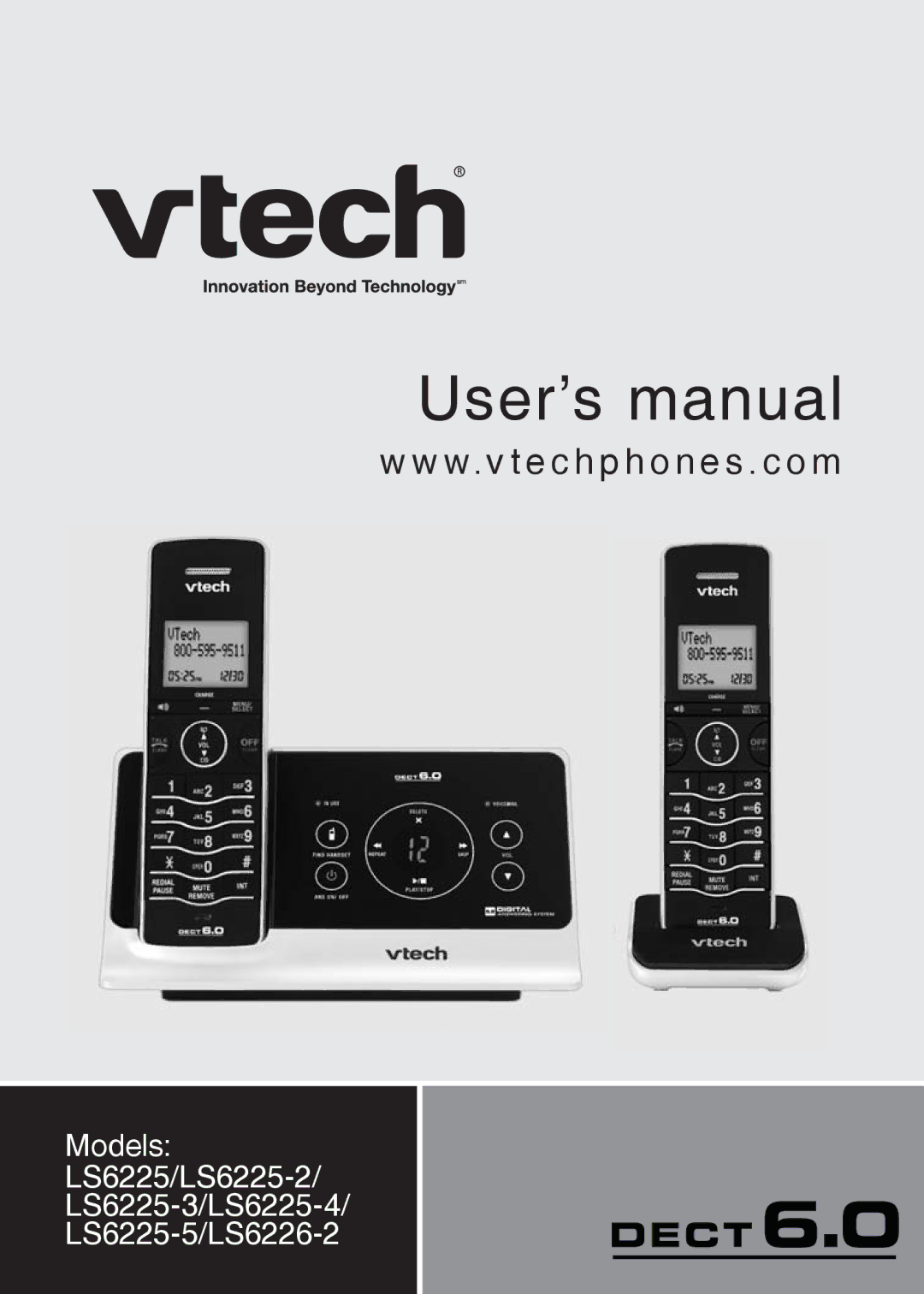 VTech LS6225-4, LS6226-2, LS6225-3, LS6225-5, LS6225-2 user manual User’s manual 