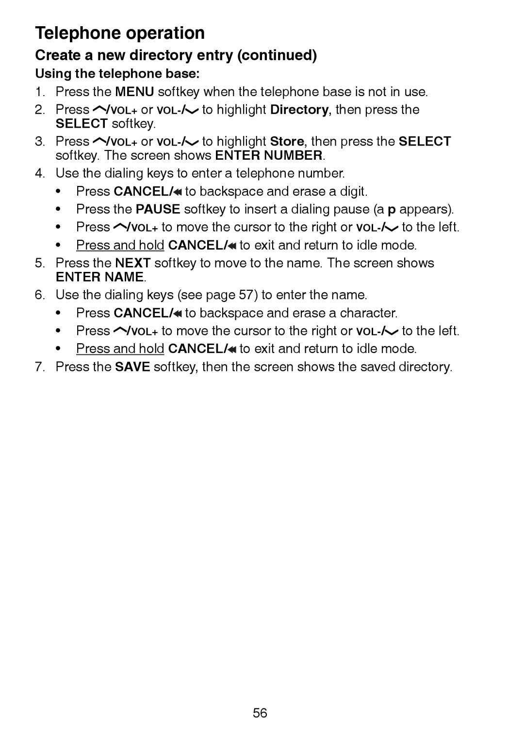 VTech LS6245 user manual Using the telephone base 