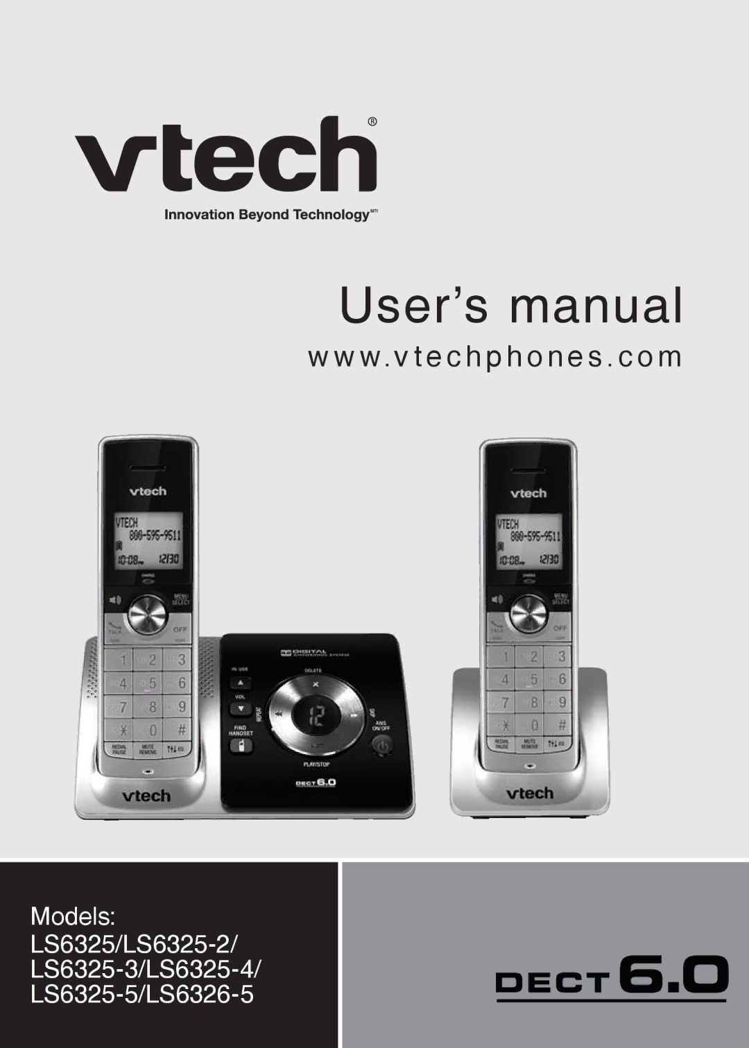 VTech LS6325-4, LS6325-3, LS6325-5, LS6326-5 user manual User’s manual 