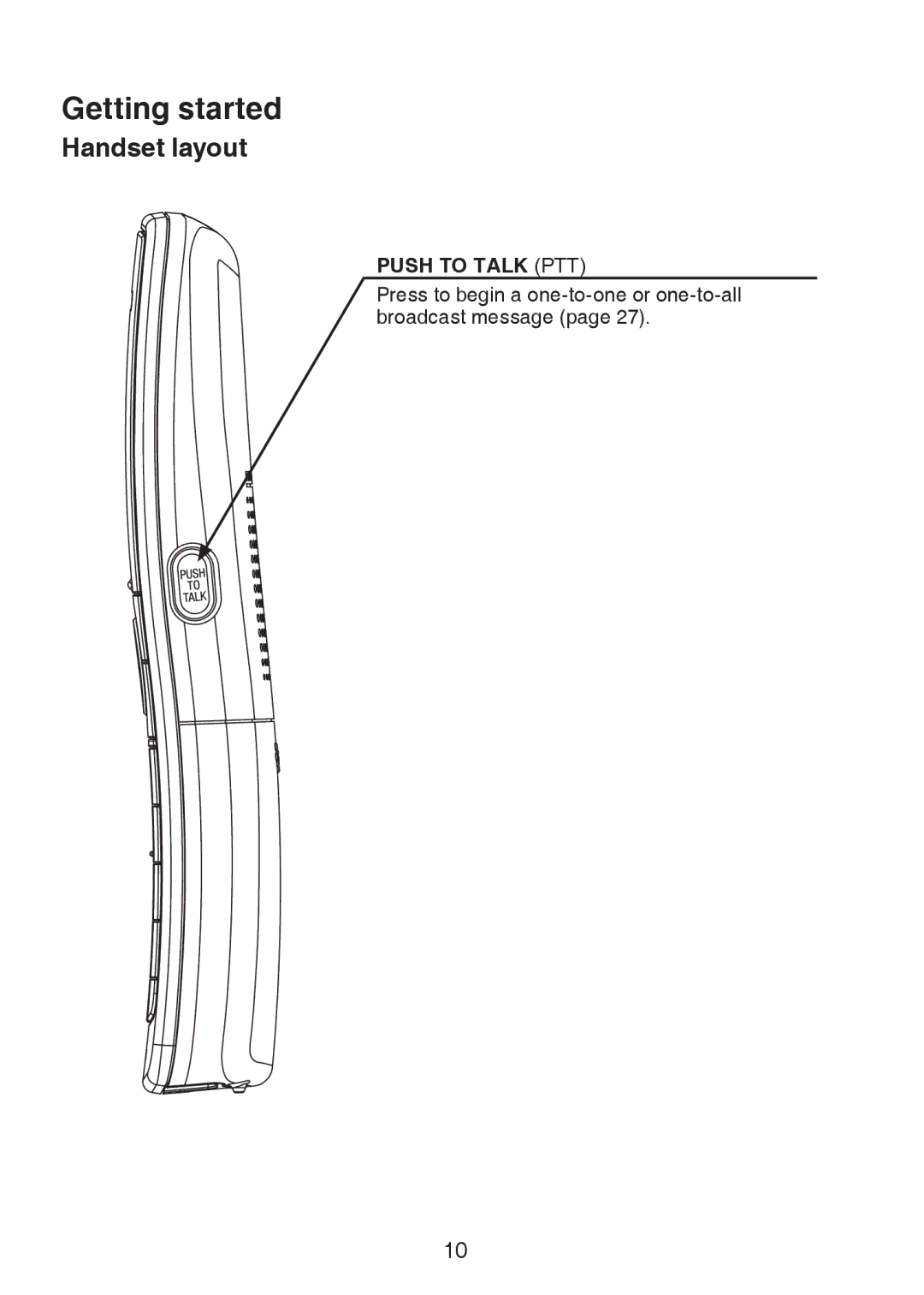 VTech LS6326-5, LS6325-3, LS6325-4, LS6325-5 user manual Push to Talk PTT 