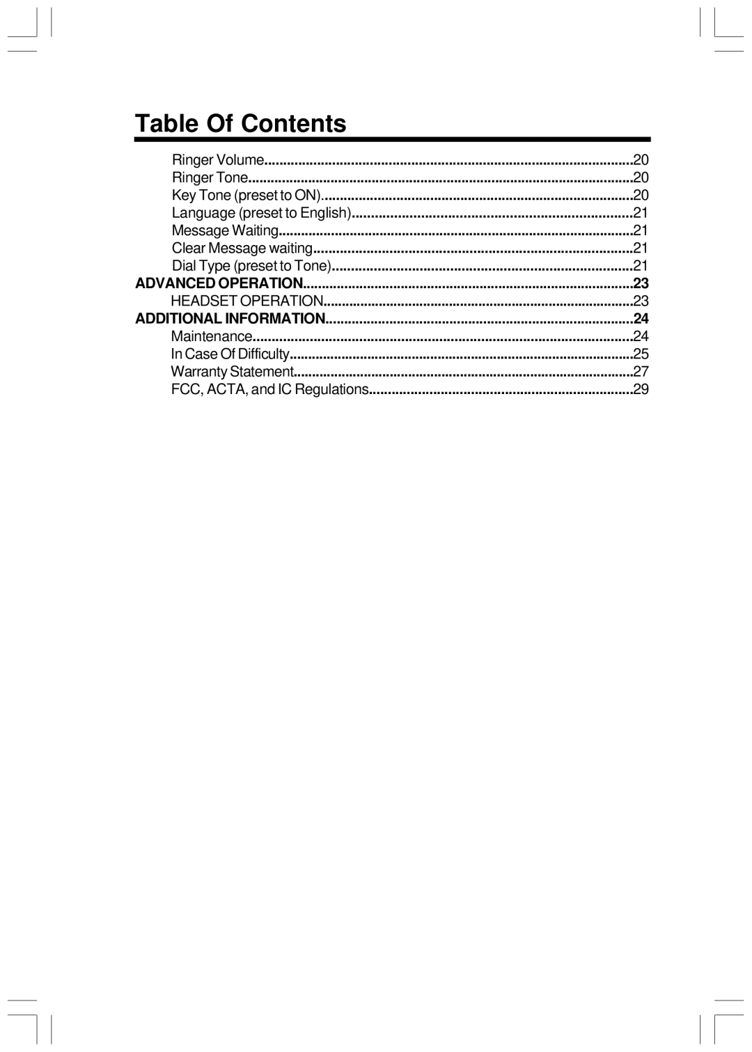 VTech Mi6821 user manual Advanced Operation Headset Operation Additional Information 