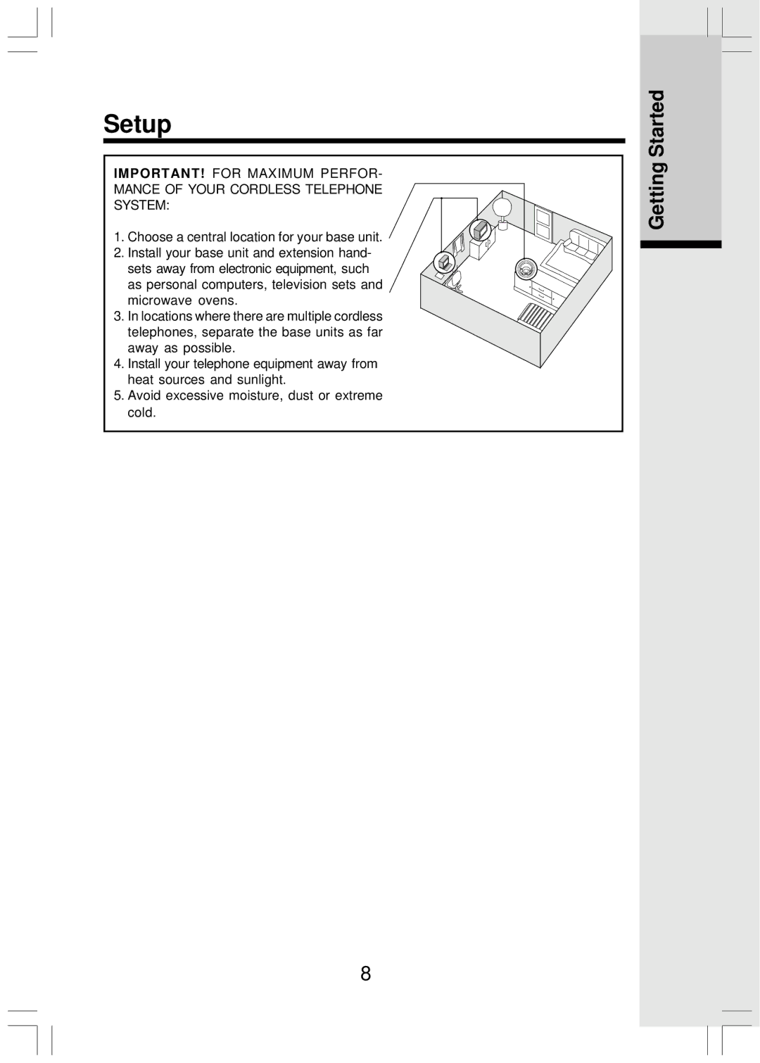 VTech Mi6821 user manual Setup 