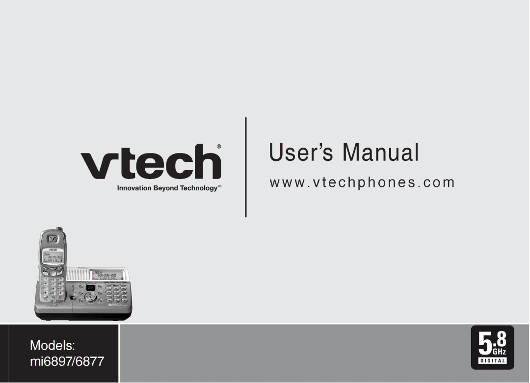 VTech mi6897, mi6877 user manual User’s Manual 