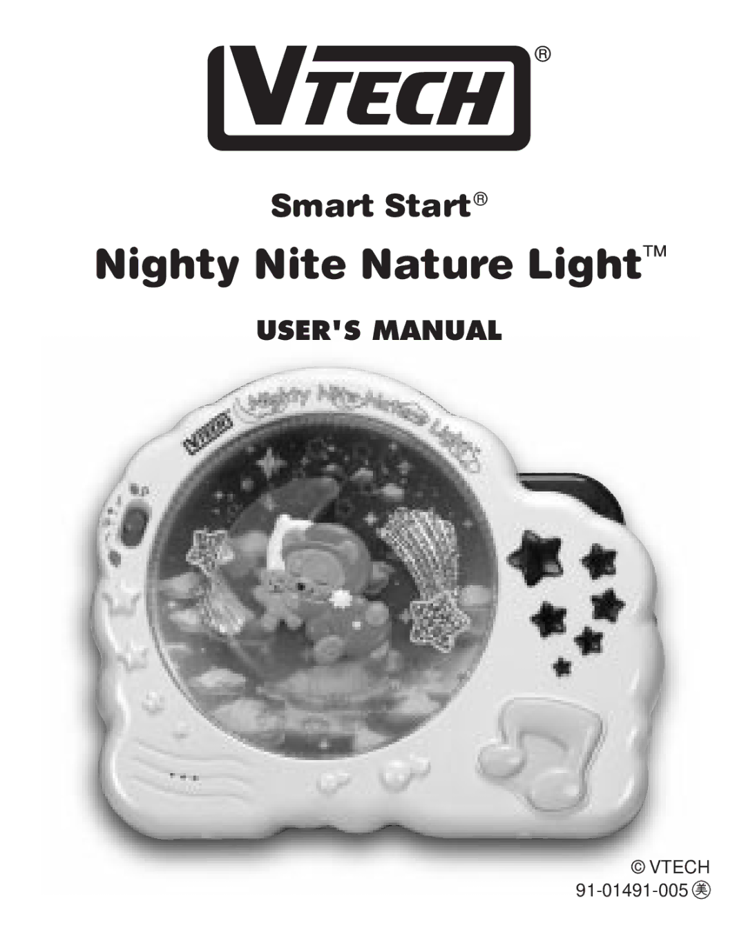 VTech Nighty Nite Nature Light user manual 