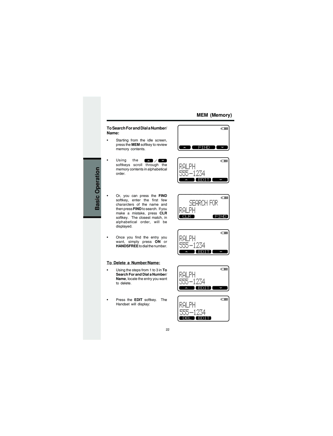 VTech QW2432 important safety instructions To Search For and Dial a Number Name, To Delete a Number/Name 