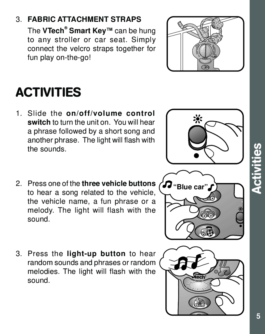 VTech Smart Key user manual Activities 