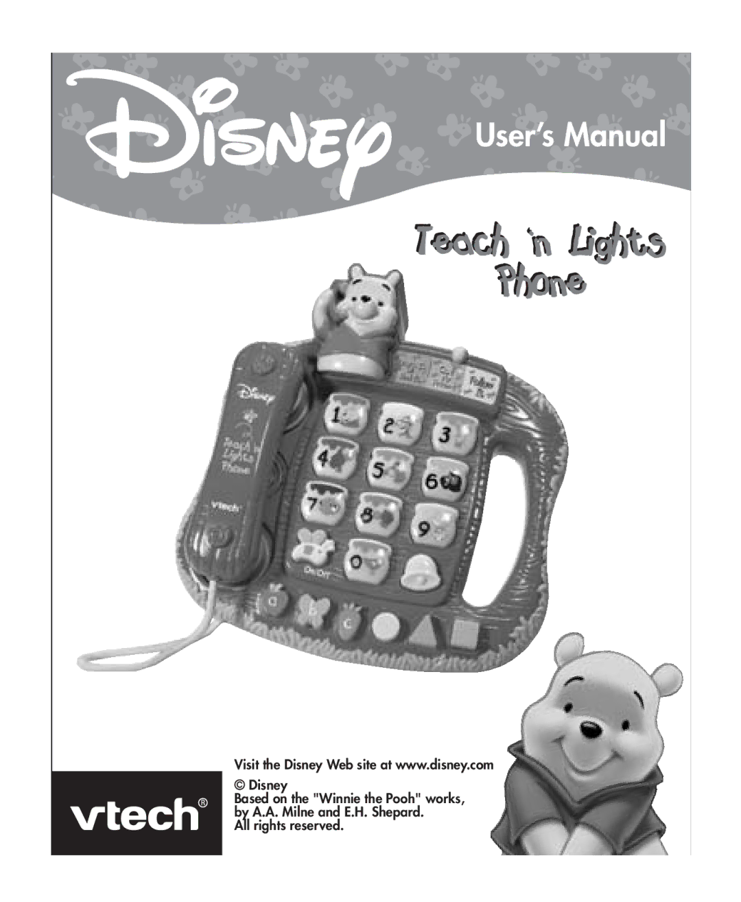 VTech Teach in Lights Phone user manual User’s Manual 