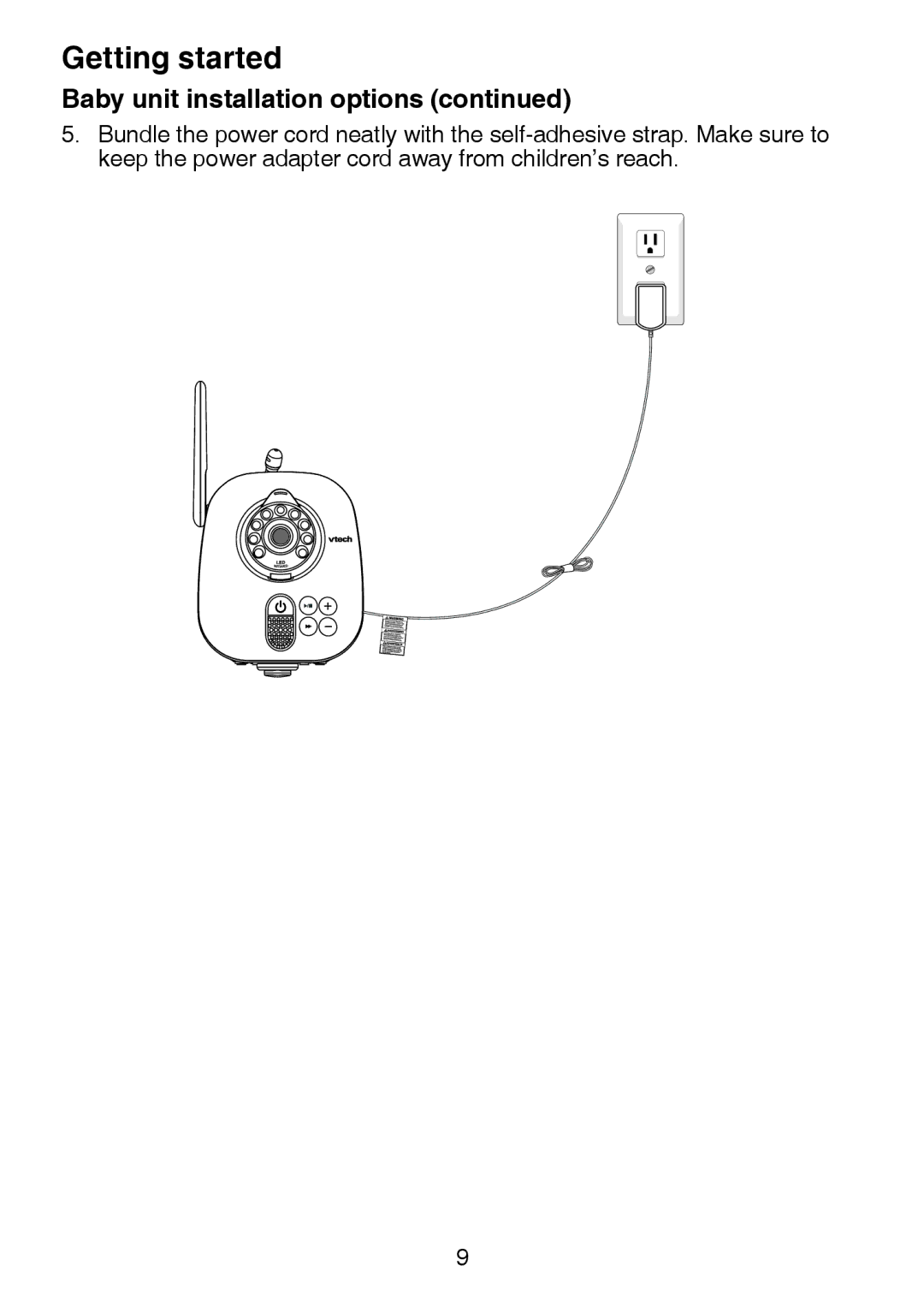 VTech VM301 user manual Getting started 