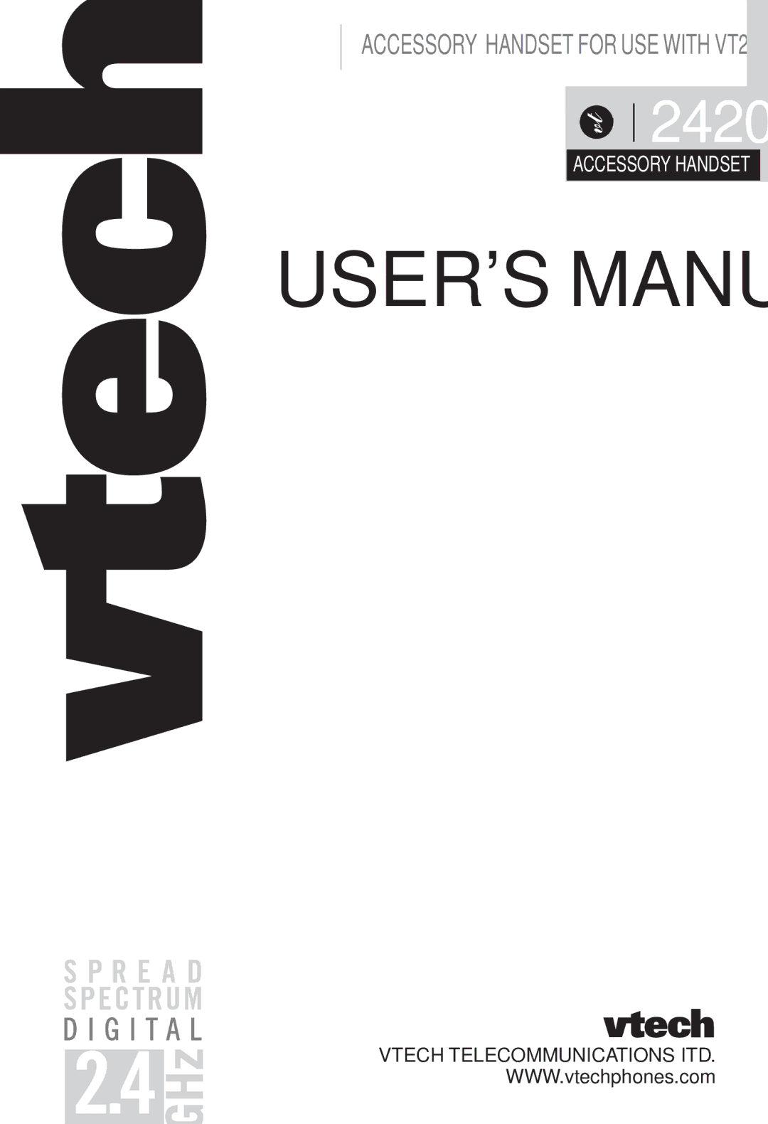 VTech VT-2420 manual 