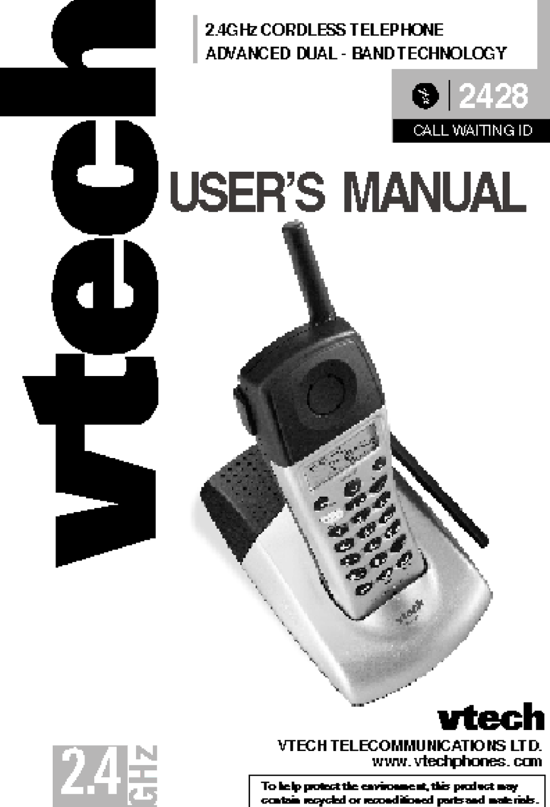 VTech VT 2428 manual 