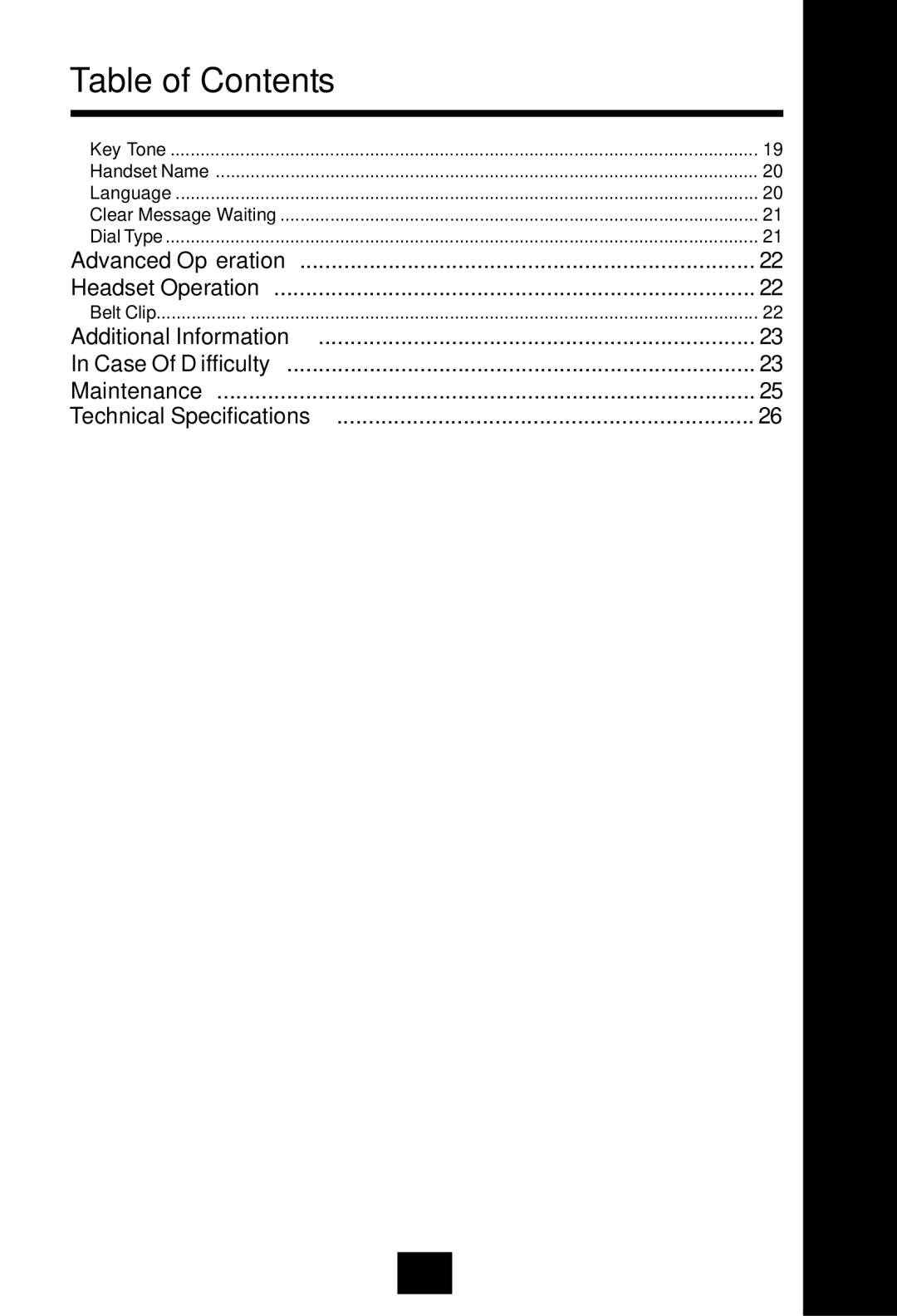 VTech VT2625 user manual Advanced Operation Headset Operation 