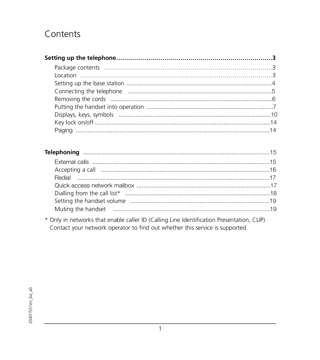 VTech VT6221 user manual Contents 