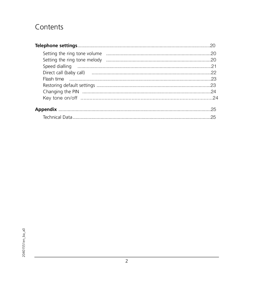 VTech VT6221 user manual Contents 